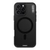 Forro para iPhone 16 Pro Max con diseño Rock Sand Soft Touch Black de Youngkit, que ofrece una combinación de elegancia y protección superior.