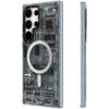 Case Samsung S23 Ultra - Futuristic Circuit Board Grey | Youngkit