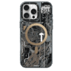Forro para iPhone 16 Pro Max con diseño Futuristic Desert Gold Circuit Board de Youngkit, que combina un acabado dorado inspirado en dunas desérticas con la estética de un circuito impreso para ofrecer protección avanzada y estilo futurista.