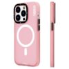 Case iPhone 15 Pro Max – Colored Sand Matte Texture Pink | Youngkit