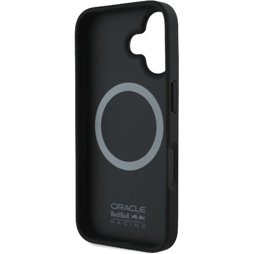 Case iPhone 16 – Leather Meshed Debossed Bull MagSafe (Navy Blue) | Red Bull