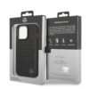 Case iPhone 14 Pro – Piel Negra con Patrón de Estrellas | Mercedes-Benz