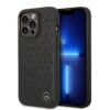 Case iPhone 14 Pro – Piel Negra con Patrón de Estrellas | Mercedes-Benz