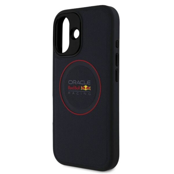 Case iPhone 16 – PU Leather Ring MagSafe Azul | Red Bull