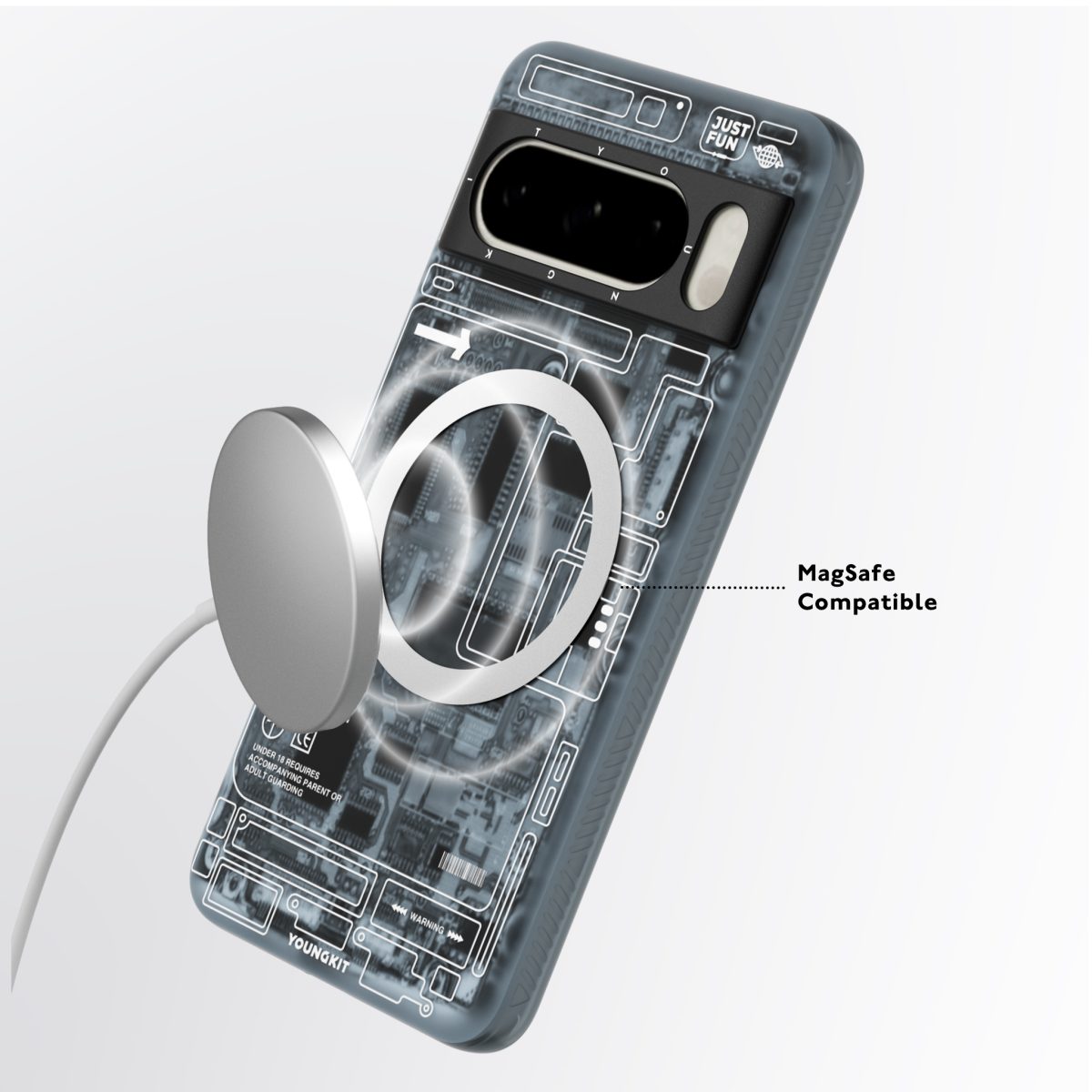 CASE-PIXEL 8 PRO-FUTURISTIC-GREY4 Protección premium para celulares – fundas modernas y duraderas.