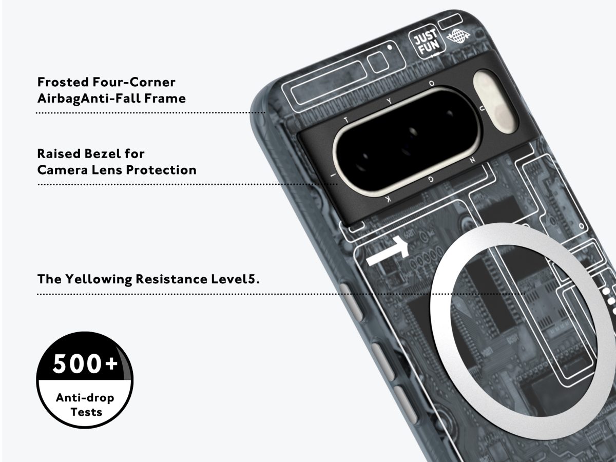 CASE-PIXEL 8 PRO-FUTURISTIC-GREY5 Protección premium para celulares – fundas modernas y duraderas.