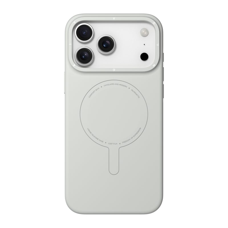 Case iPhone 17 Pro Max - Morandi Silicone Case Grey | Youngkit