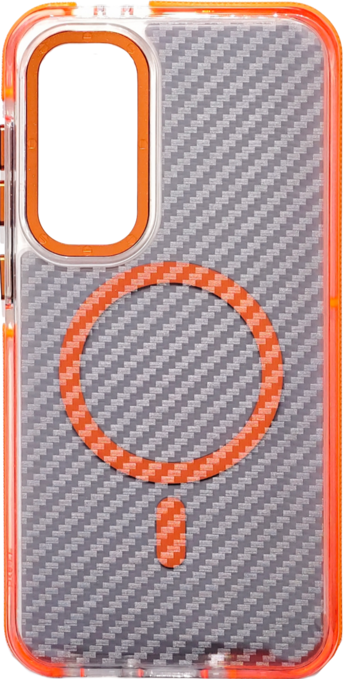 CASE-SAMSUNG-CARBON-ORANGE Protección premium para celulares – fundas modernas y duraderas.