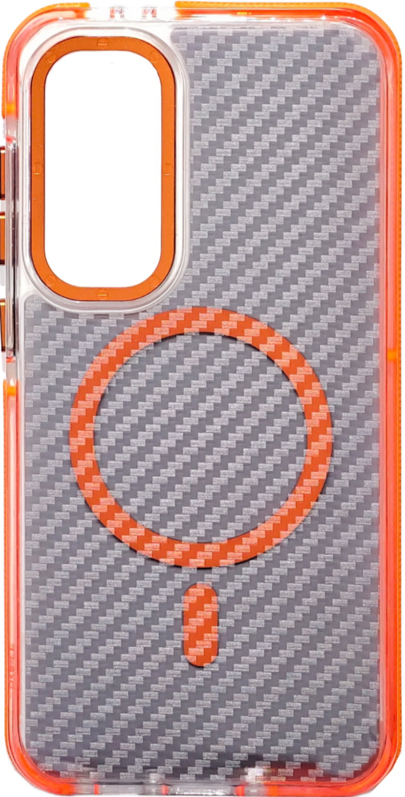 CASE-SAMSUNG-CARBON-ORANGE Protección premium para celulares – fundas modernas y duraderas.