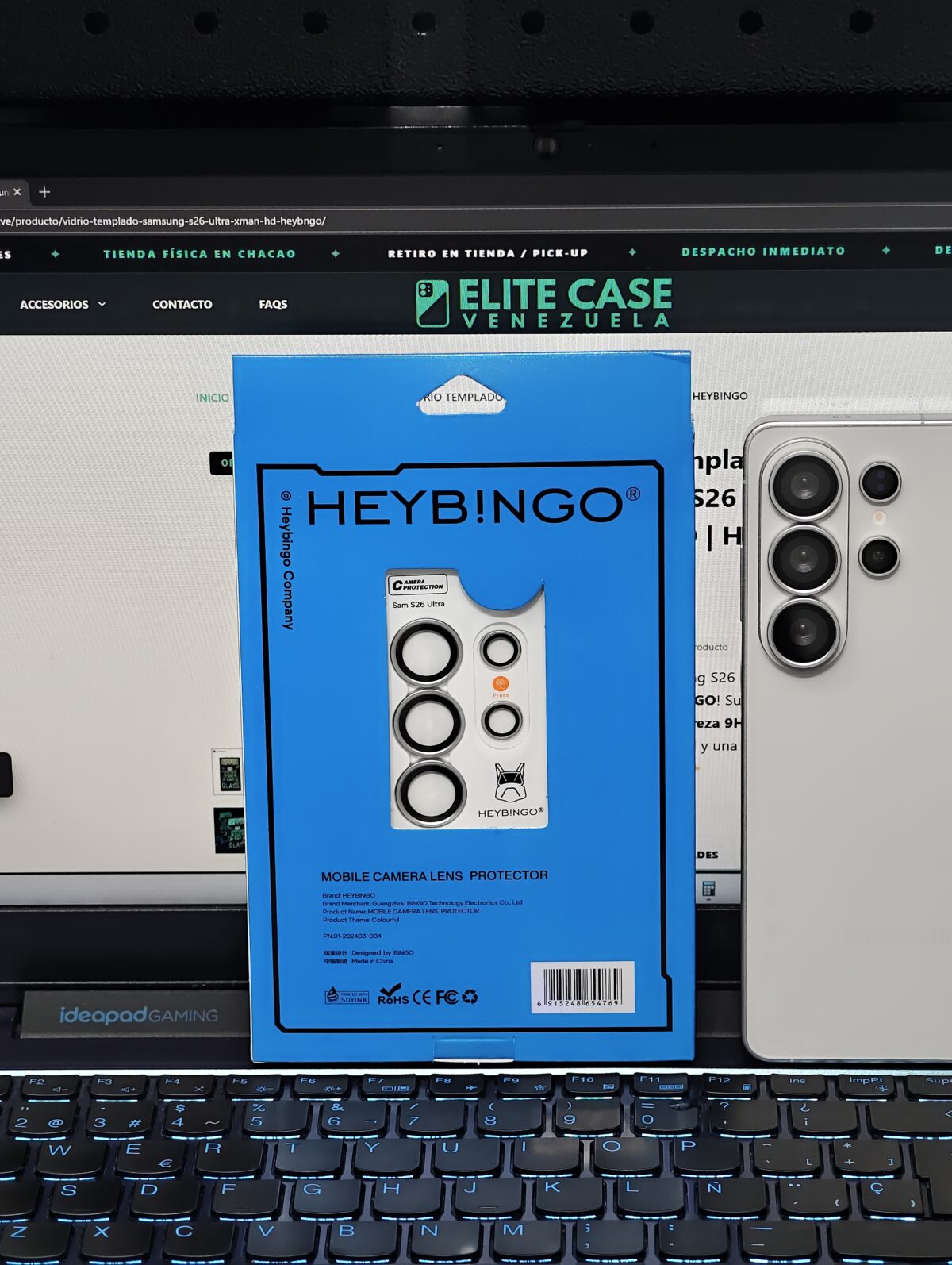 CAMERA-PROTECTOR-SAMSUNG-S26ULTRA-HEY BINGO-TITANIO2 Protección premium para celulares – fundas modernas y duraderas.