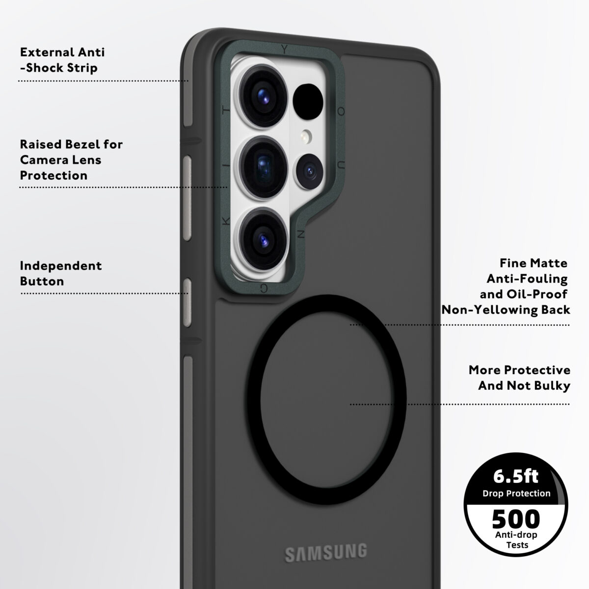 CASE-SAMSUNG-S26-ULTRA-ROCKSAND-BLACK3 Protección premium para celulares – fundas modernas y duraderas.