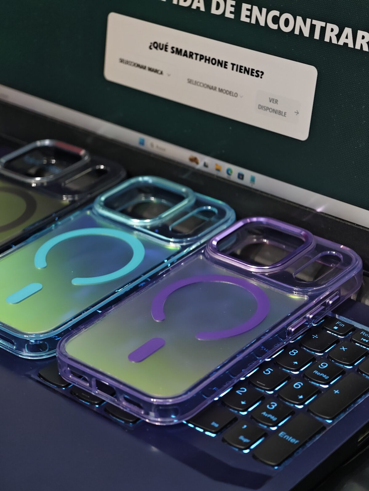 CASE-TORNASOL-COLORES3 Case iPhone 17 Pro Max - Magsafe Azul | Tornasol