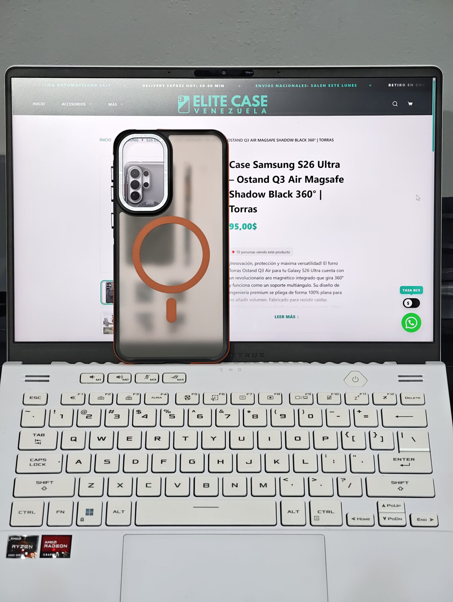 Case Samsung A57 - Magsafe Naranja | Reforzado