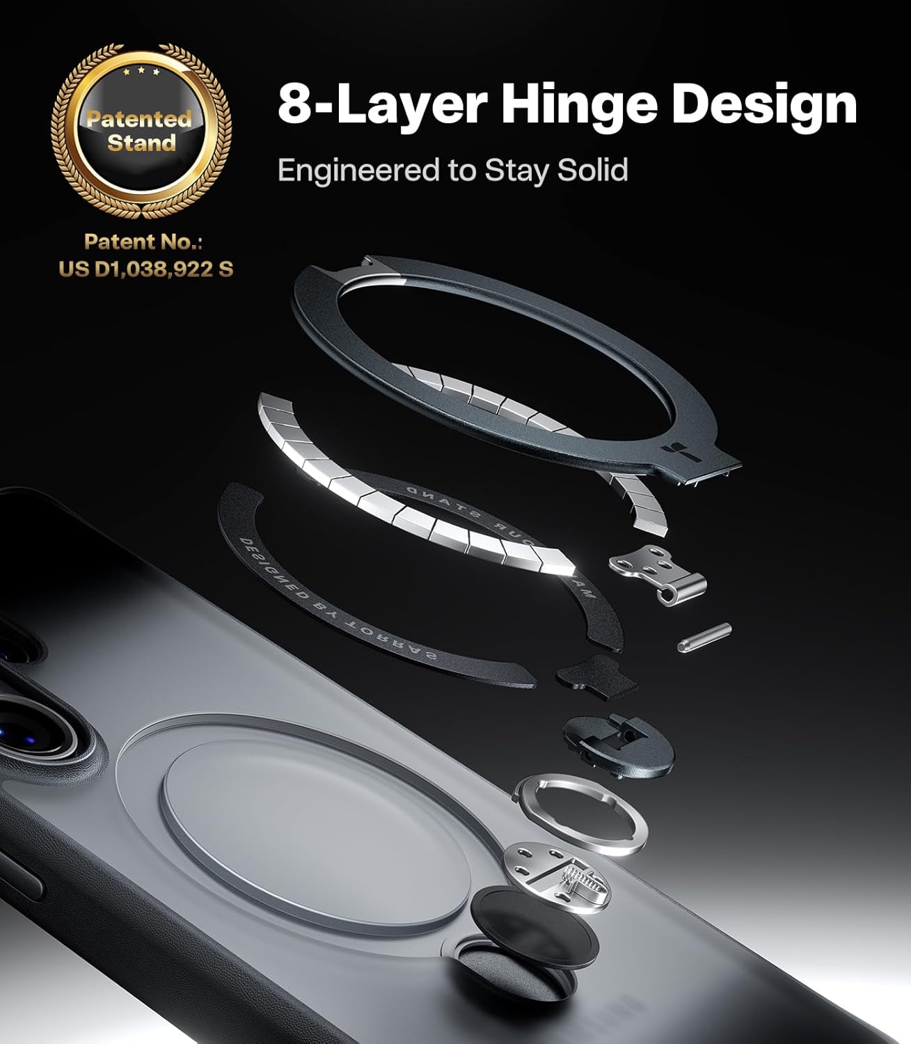 Case Samsung S26 Ultra - Ostand Q3 Spin Magsafe Obsidian Black | Torras