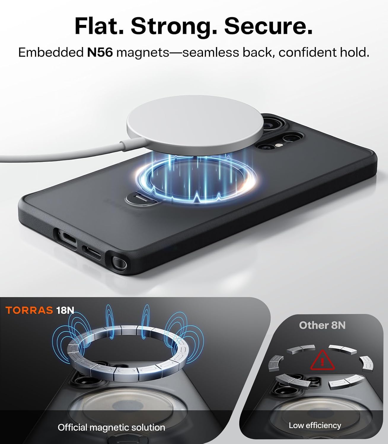 Case Samsung S26 Ultra - Ostand Q3 Spin Magsafe Obsidian Black | Torras