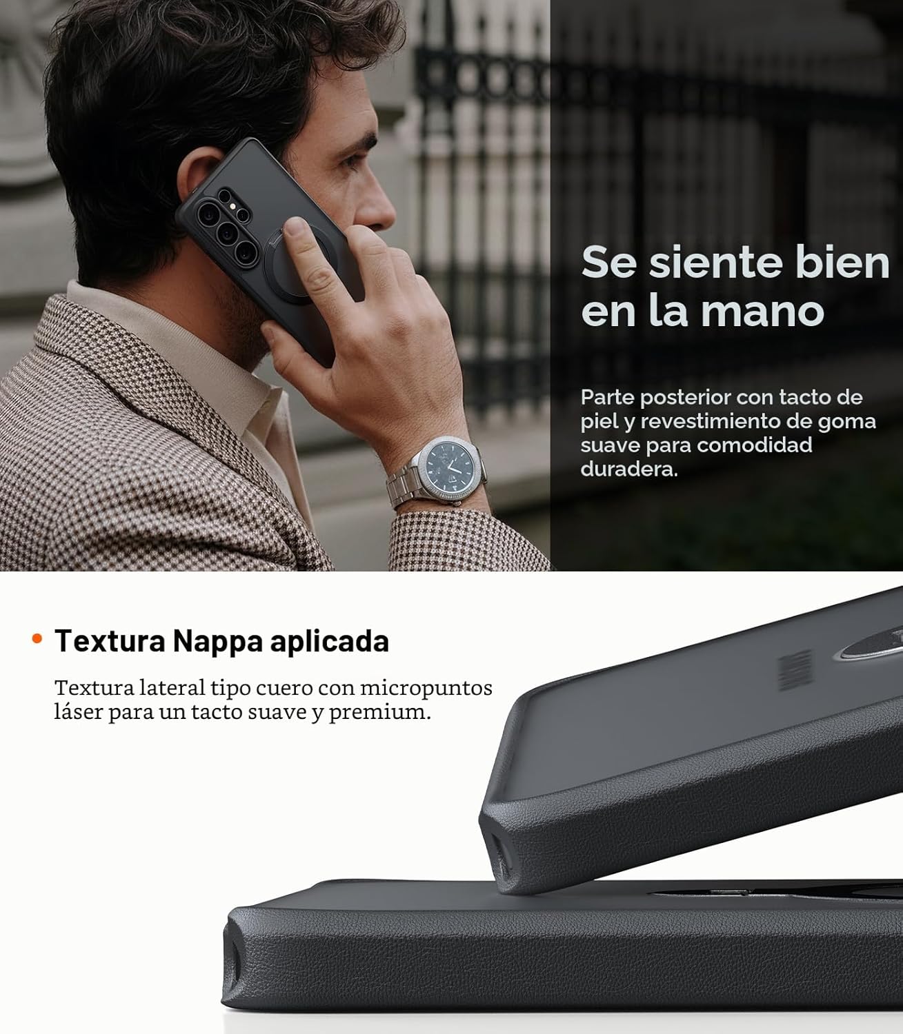 Case Samsung S26 Ultra - Ostand Q3 Spin Magsafe Obsidian Black | Torras