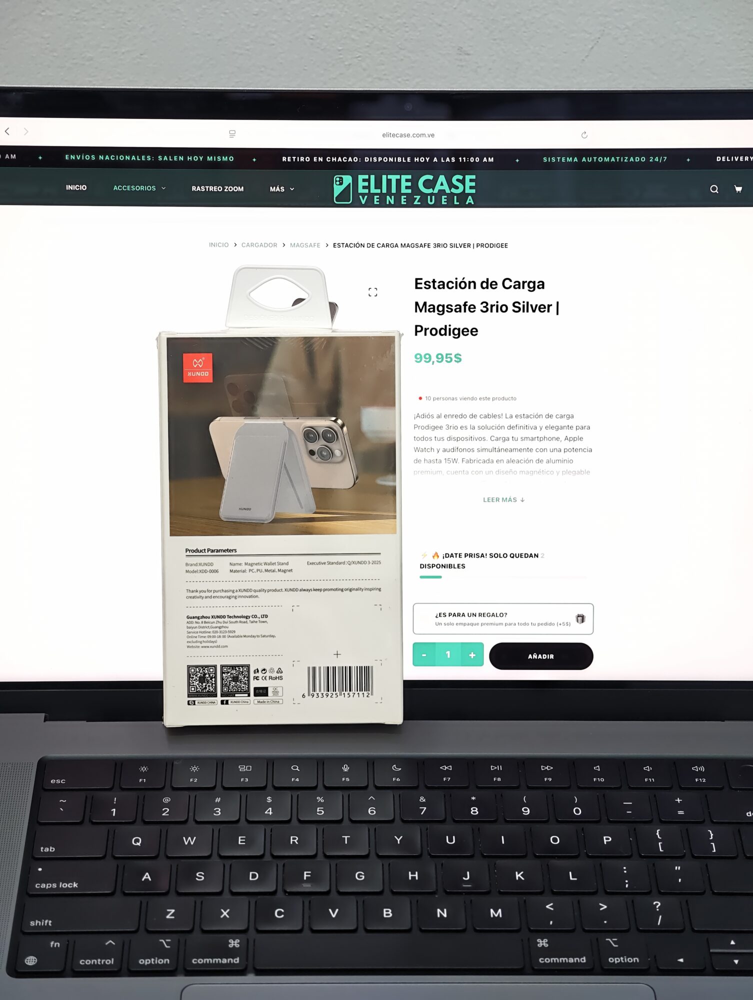 Wallet Magsafe con Soporte Grey | XUNDD XDD-0006