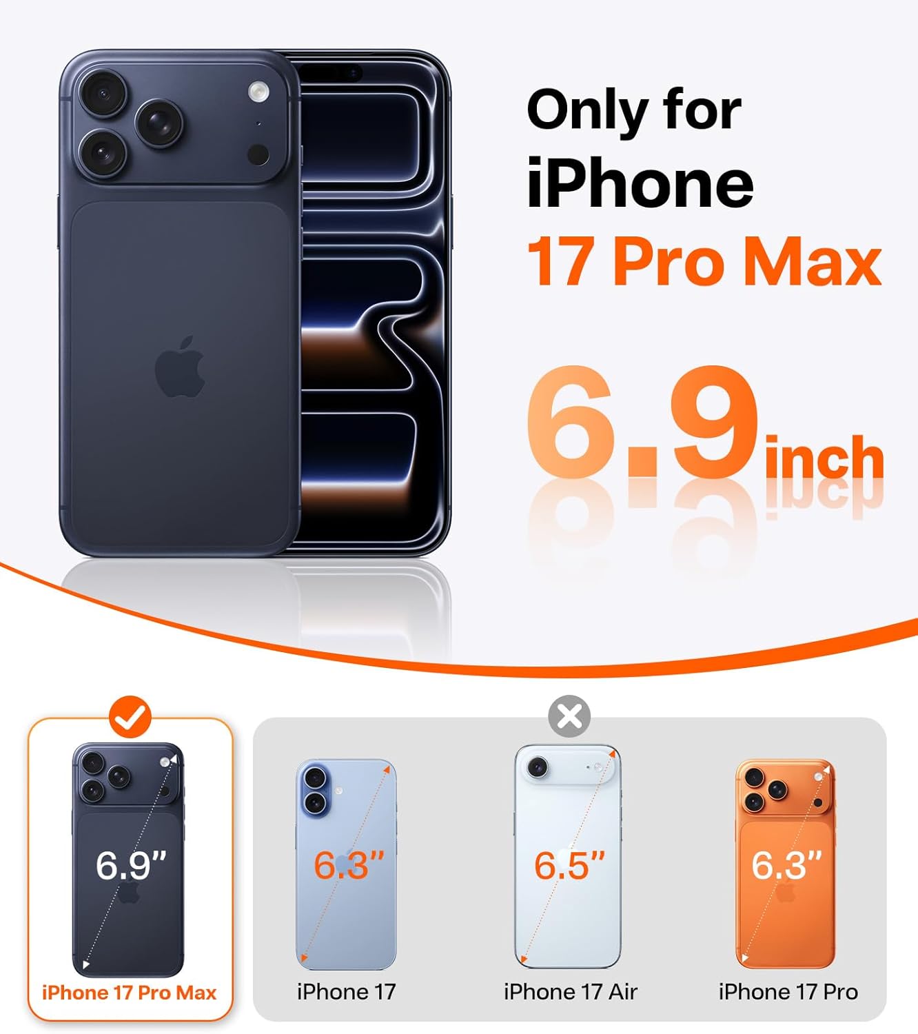 Case iPhone 17 Pro Max - Ostand Q3 Air Magsafe Shadow Black 360° | Torras