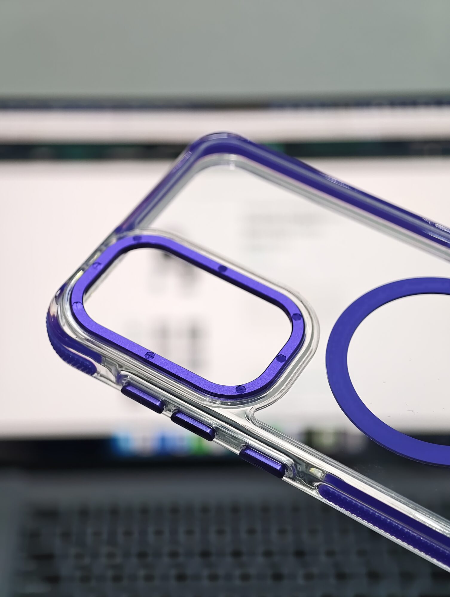 CASE-SAMSUNG-A-CLEAR-MORADO3 Case Samsung A36 A56 A37 - Magsafe Morado | Clear
