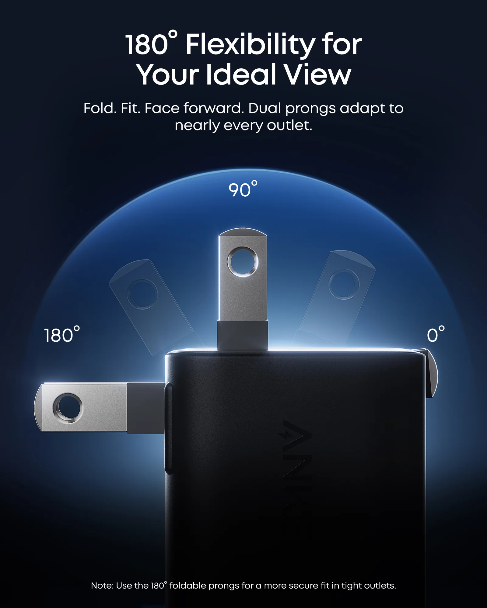 CARGADOR-45W-ANKER-NANO5 Cargador 45W USB-C Nano Charger Smart Display – Negro | ANKER