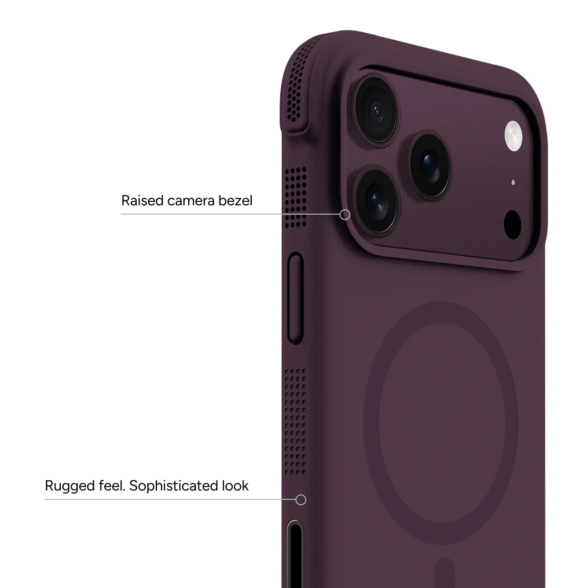 CASE-IPHONE-18-PRO-MAX-PRODIGEE-BLACKOUT-BURGUNDY2 Case iPhone 18 Pro Max 17 Pro Max - BlackOut Burgundy | Prodigee