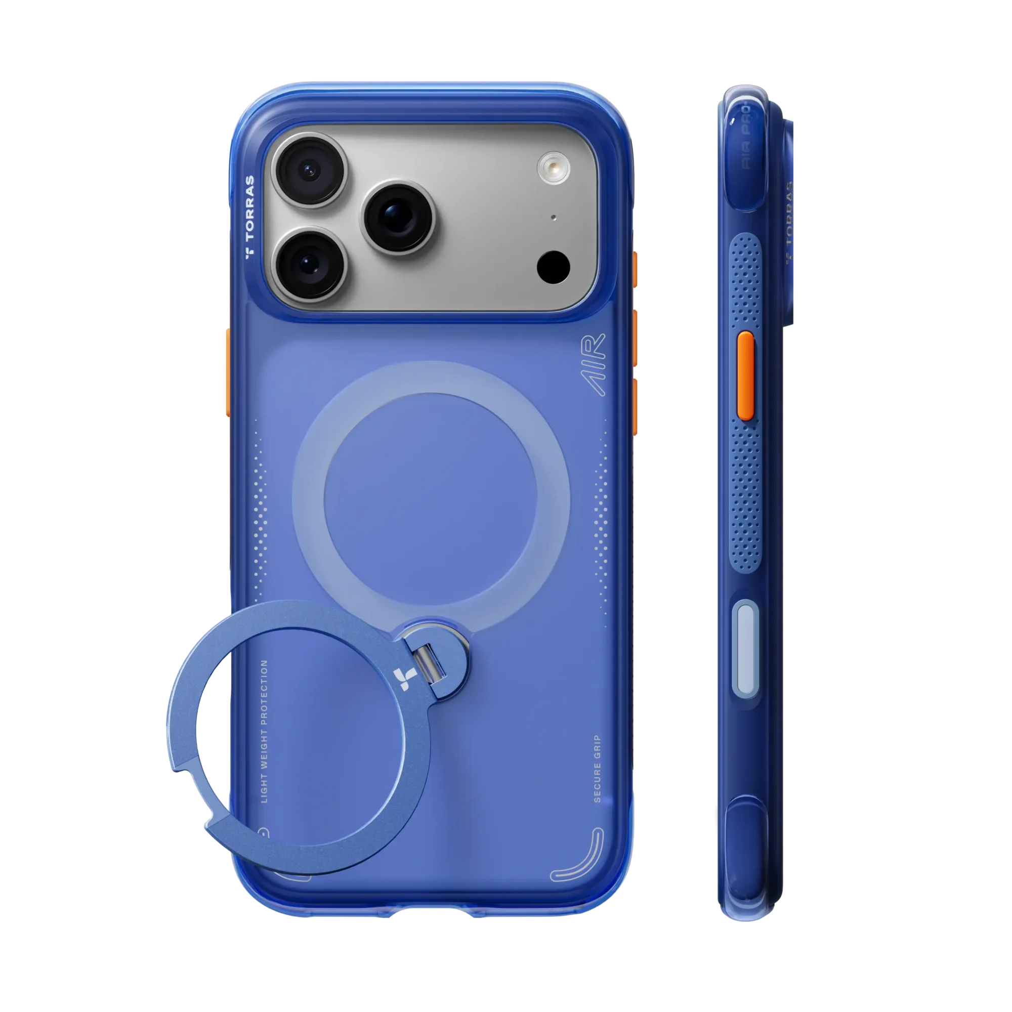 Case iPhone 18 Pro Max 17 Pro Max - Ostand Q3 Air Magsafe Artic Blue 360° | Torras