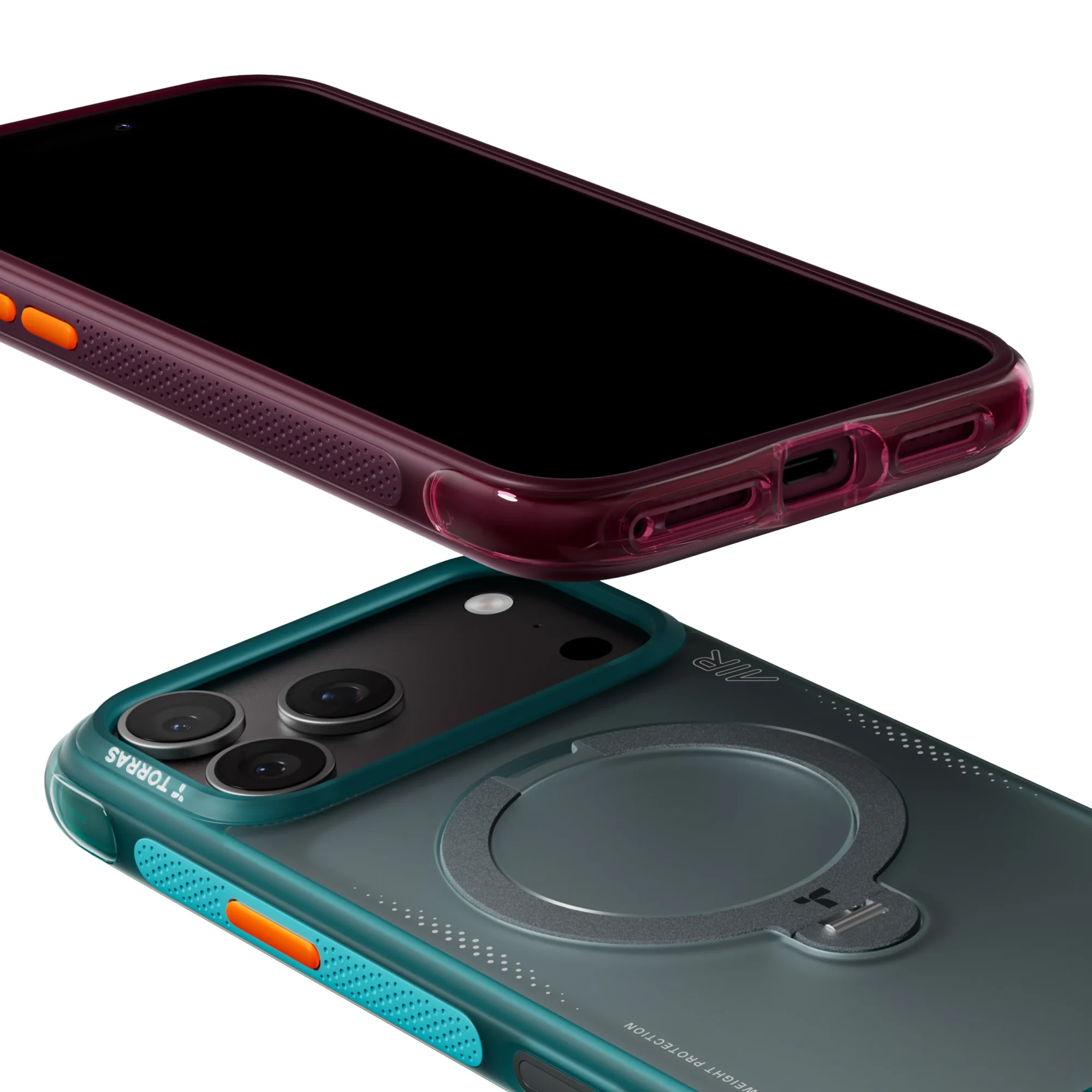 Case iPhone 18 Pro Max 17 Pro Max - Ostand Q3 Air Magsafe Cosmic Purple 360° | Torras