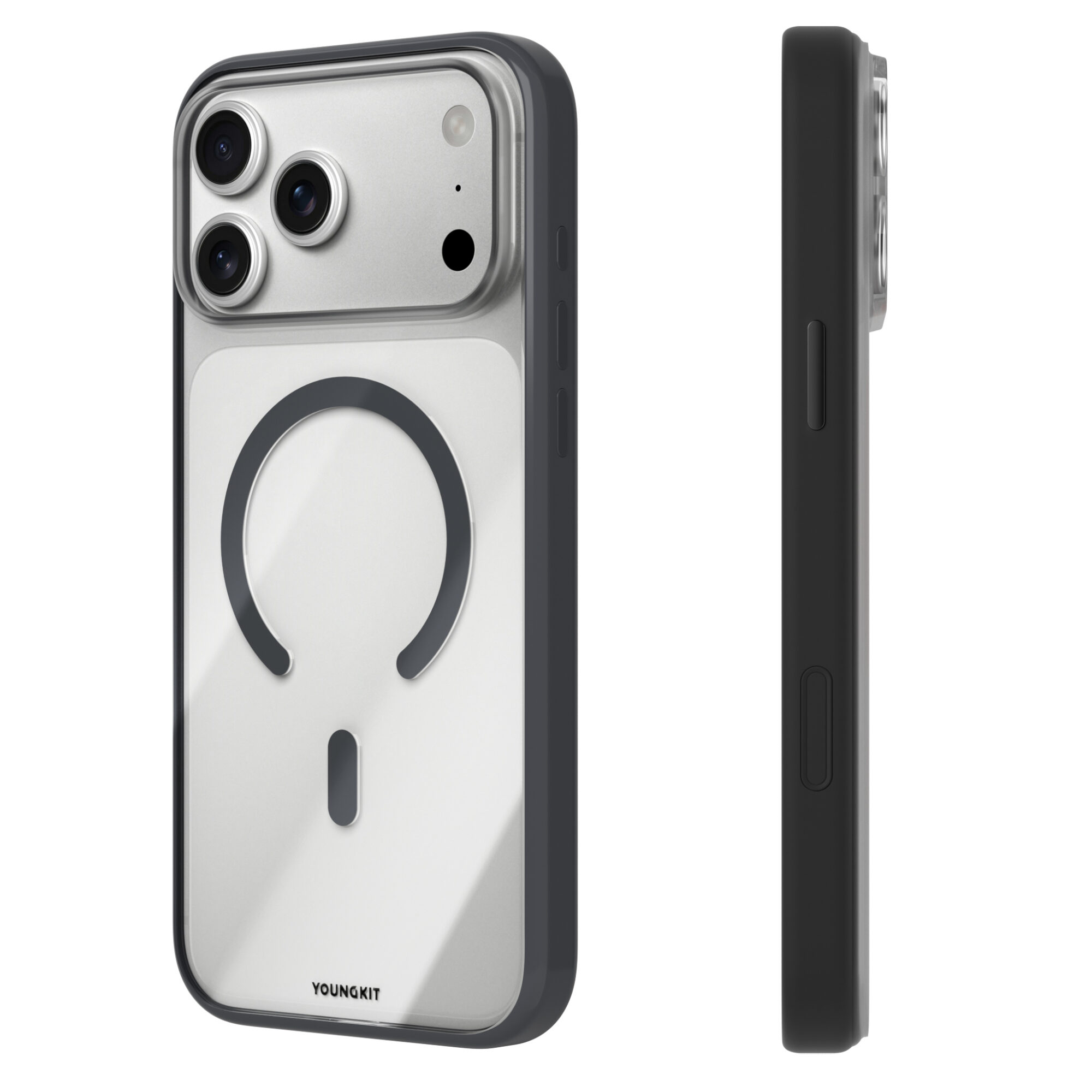 Case iPhone 18 Pro Max 17 Pro Max - Clear Case Black | Youngkit