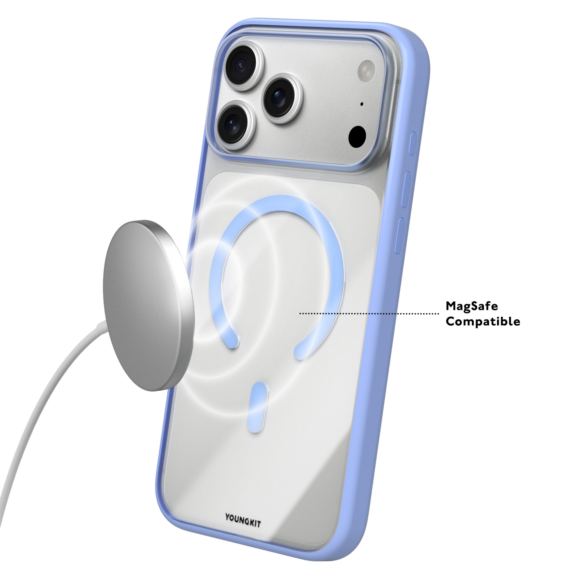 Case iPhone 18 Pro Max 17 Pro Max - Clear Case Blue | Youngkit