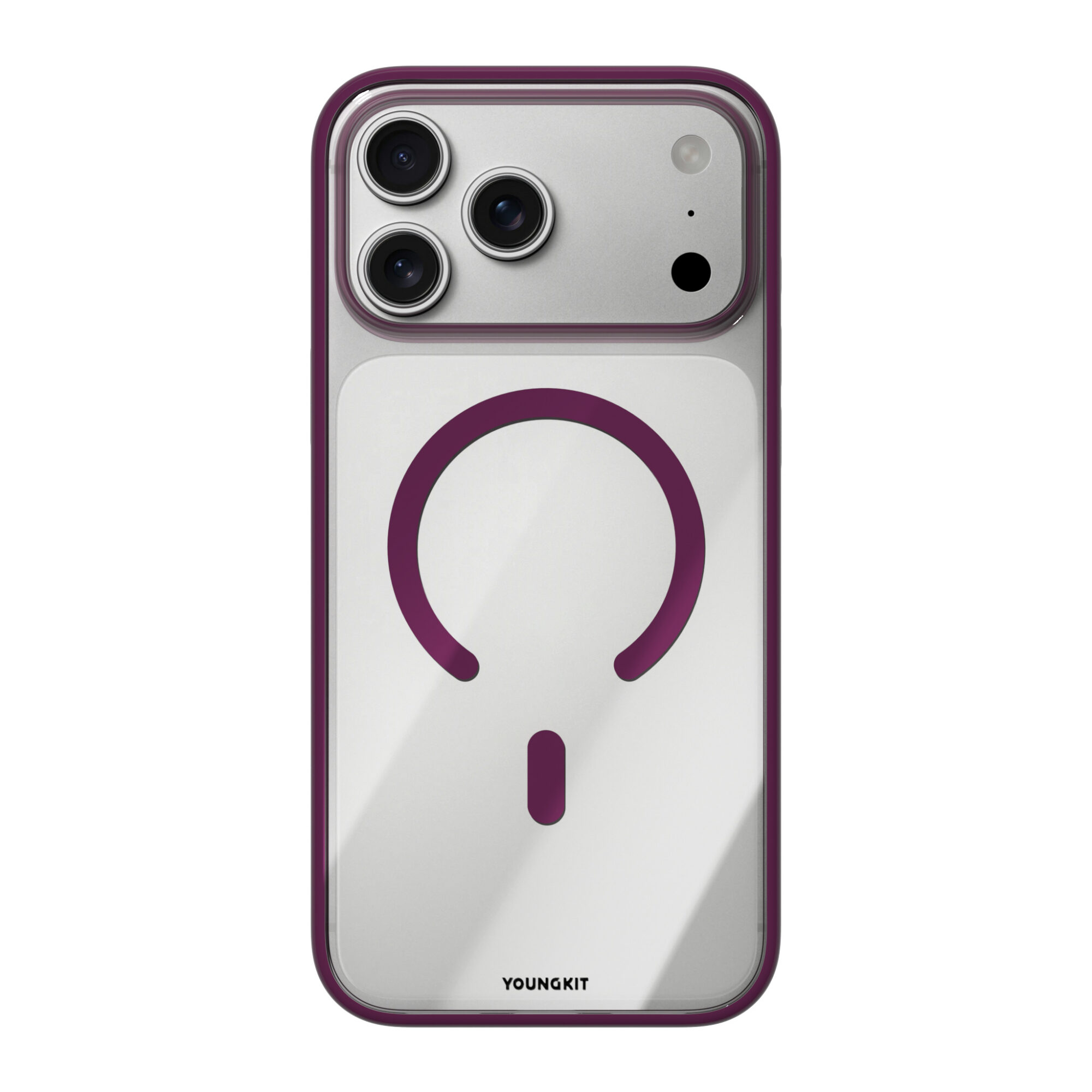 Case iPhone 18 Pro Max 17 Pro Max - Clear Case Burgundy | Youngkit