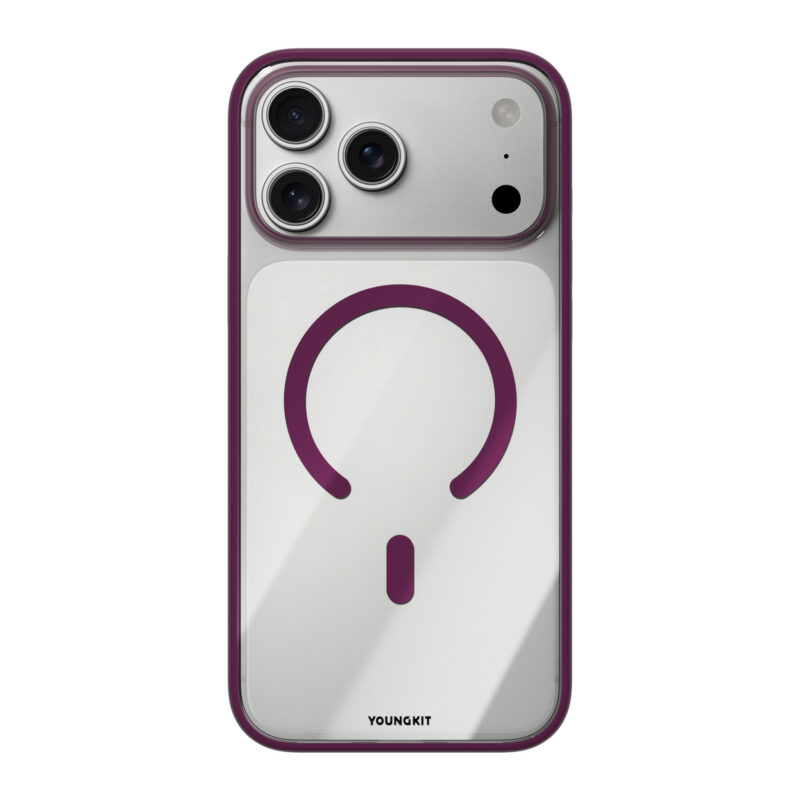 Case iPhone 18 Pro Max 17 Pro Max - Clear Case Burgundy | Youngkit