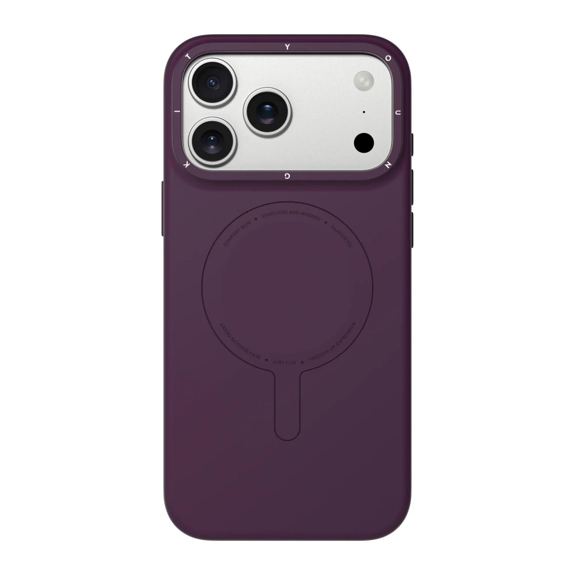 Case iPhone 18 Pro Max 17 Pro Max - Morandi Silicone Case Burgundy | Youngkit