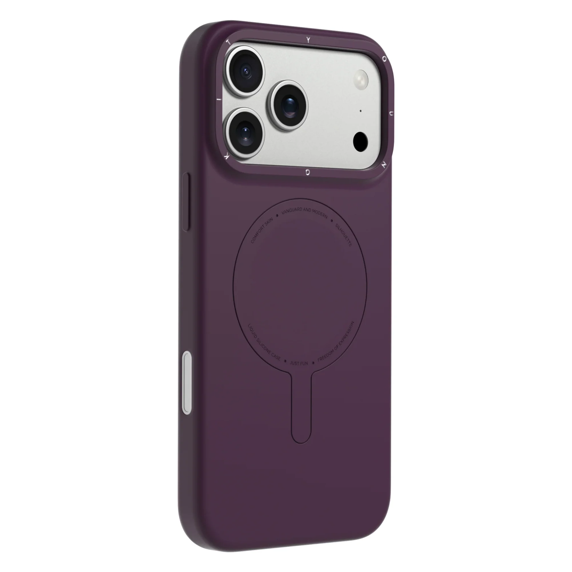 Case iPhone 18 Pro Max 17 Pro Max - Morandi Silicone Case Burgundy | Youngkit