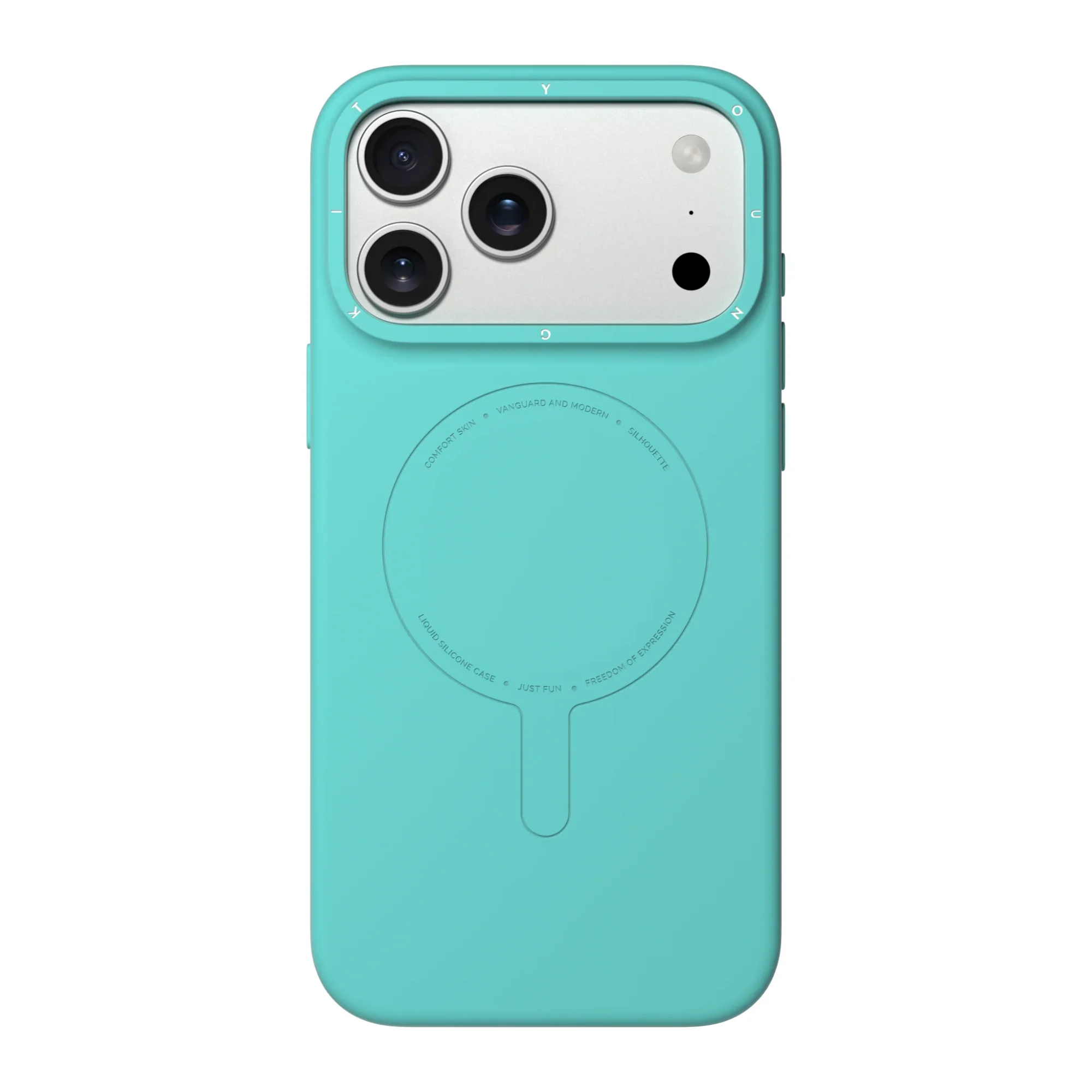 Case iPhone 18 Pro Max 17 Pro Max - Morandi Silicone Case Mint Blue | Youngkit