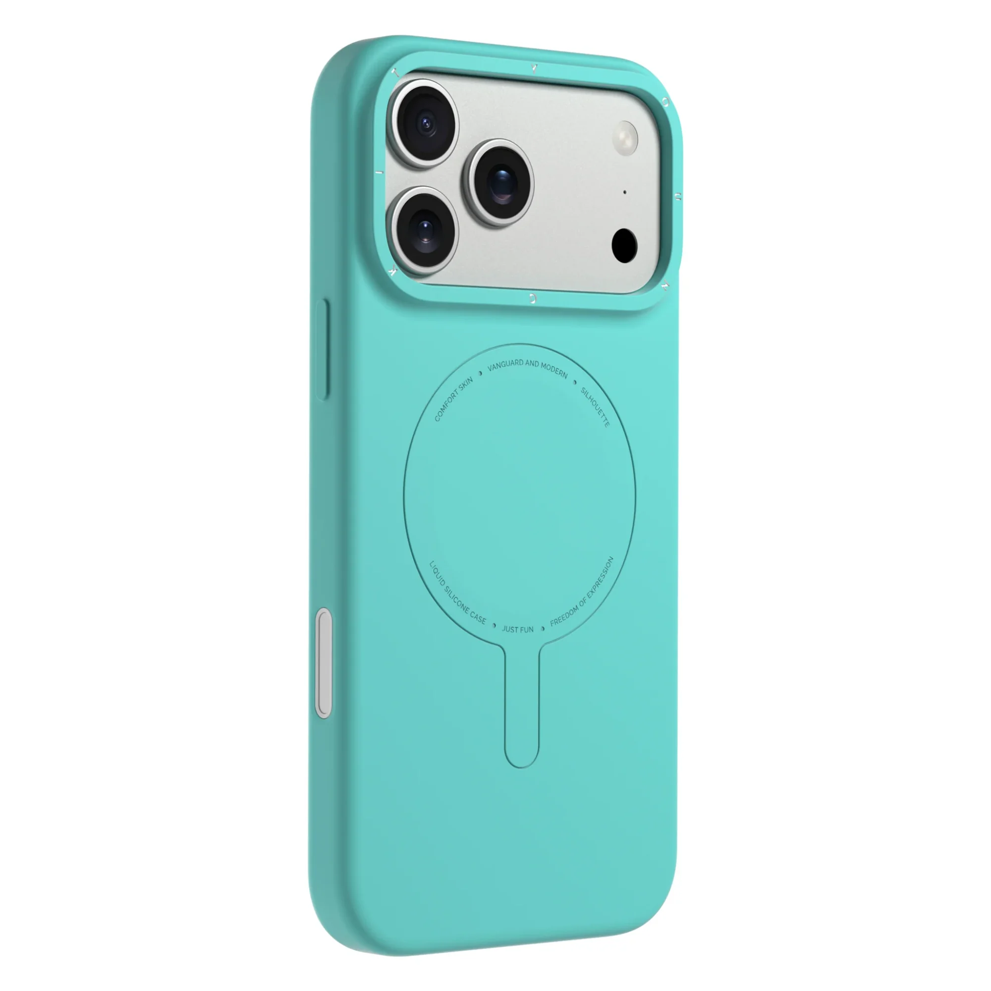 Case iPhone 18 Pro Max 17 Pro Max - Morandi Silicone Case Mint Blue | Youngkit