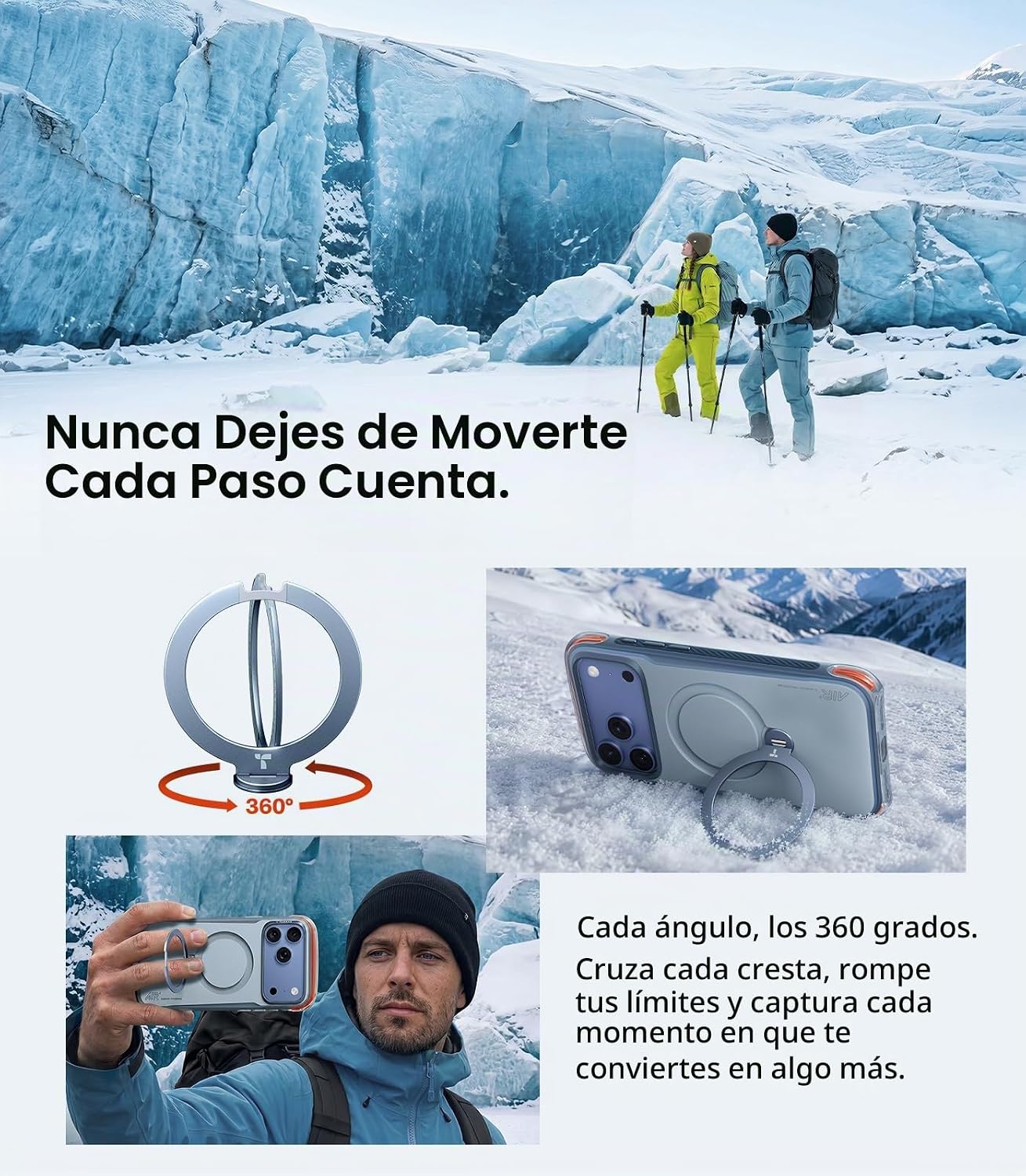 CASE-IPHONE-18-PRO-MAX-TORRAS-Q3-AIR-PRO-BLUE6 Case iPhone 18 Pro Max 17 Pro Max - Ostand Q3 Air Pro Magsafe Polar Slate 360° | Torras