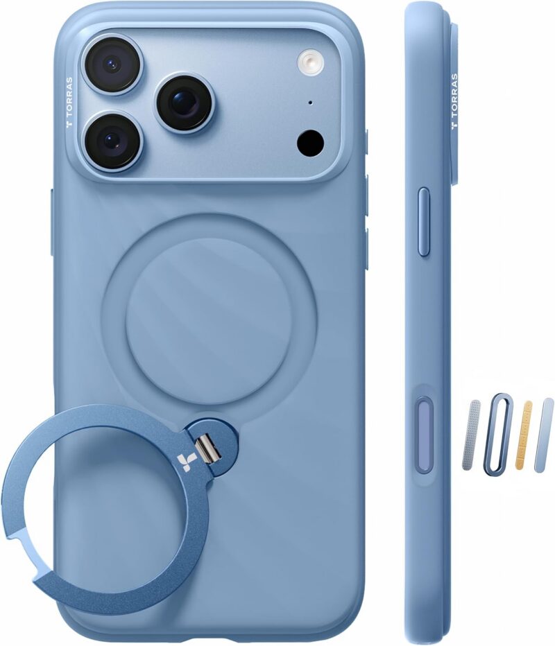 Case iPhone 18 Pro Max 17 Pro Max - Ostand Q3 Silicone Wind Limited Magsafe Frost Harbour | Torras