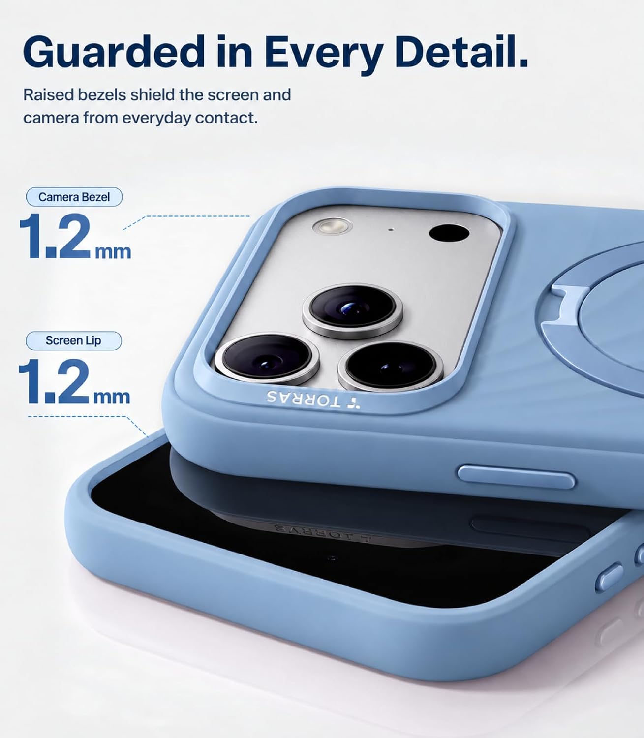 CASE-IPHONE-18-PRO-MAX-TORRAS-Q3-WIND-BLUE7 Case iPhone 18 Pro Max 17 Pro Max - Ostand Q3 Silicone Wind Limited Magsafe Frost Harbour | Torras
