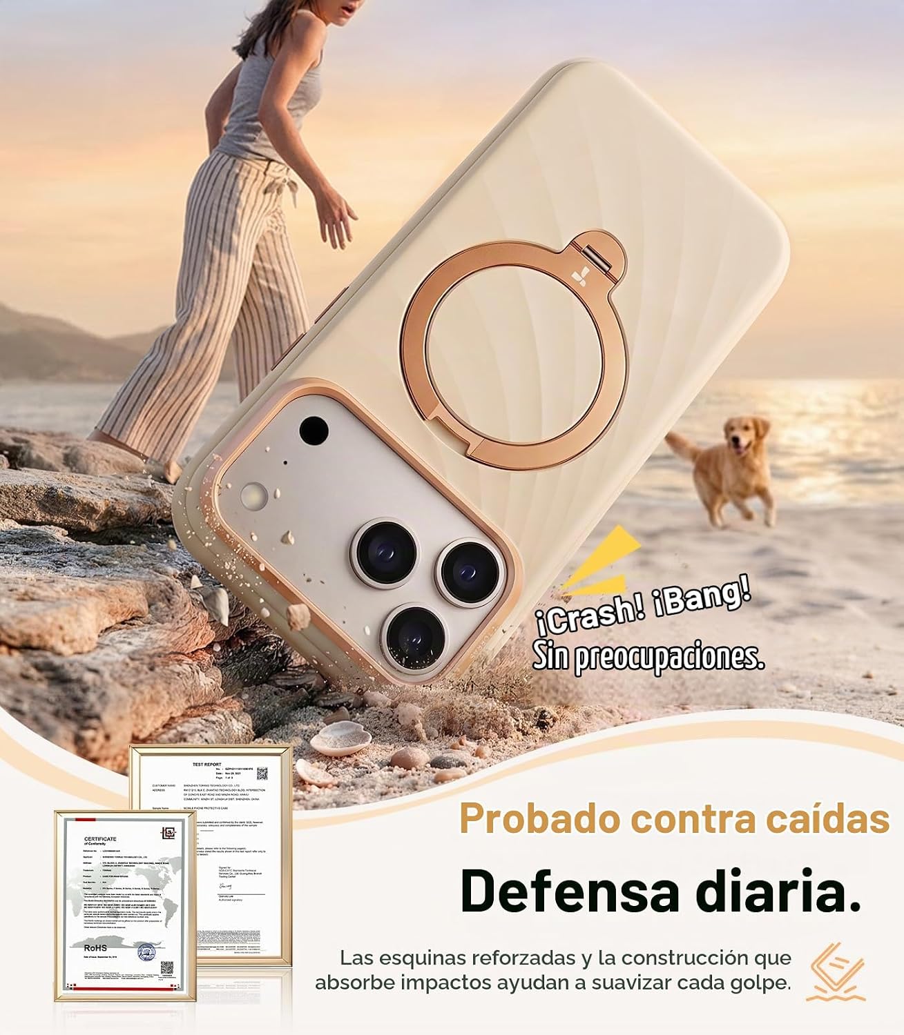 CASE-IPHONE-18-PRO-MAX-TORRAS-Q3-WIND-CREAM8 Case iPhone 18 Pro Max 17 Pro Max - Ostand Q3 Silicone Wind Limited Magsafe Cream Apricot | Torras