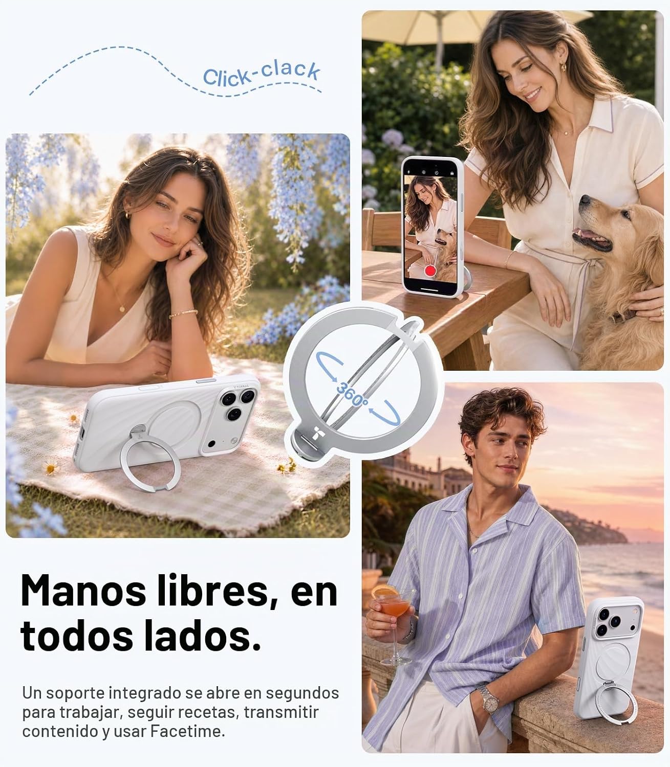 CASE-IPHONE-18-PRO-MAX-TORRAS-Q3-WIND-WHITE4 Case iPhone 18 Pro Max 17 Pro Max - Ostand Q3 Silicone Wind Limited Magsafe Pearl White | Torras