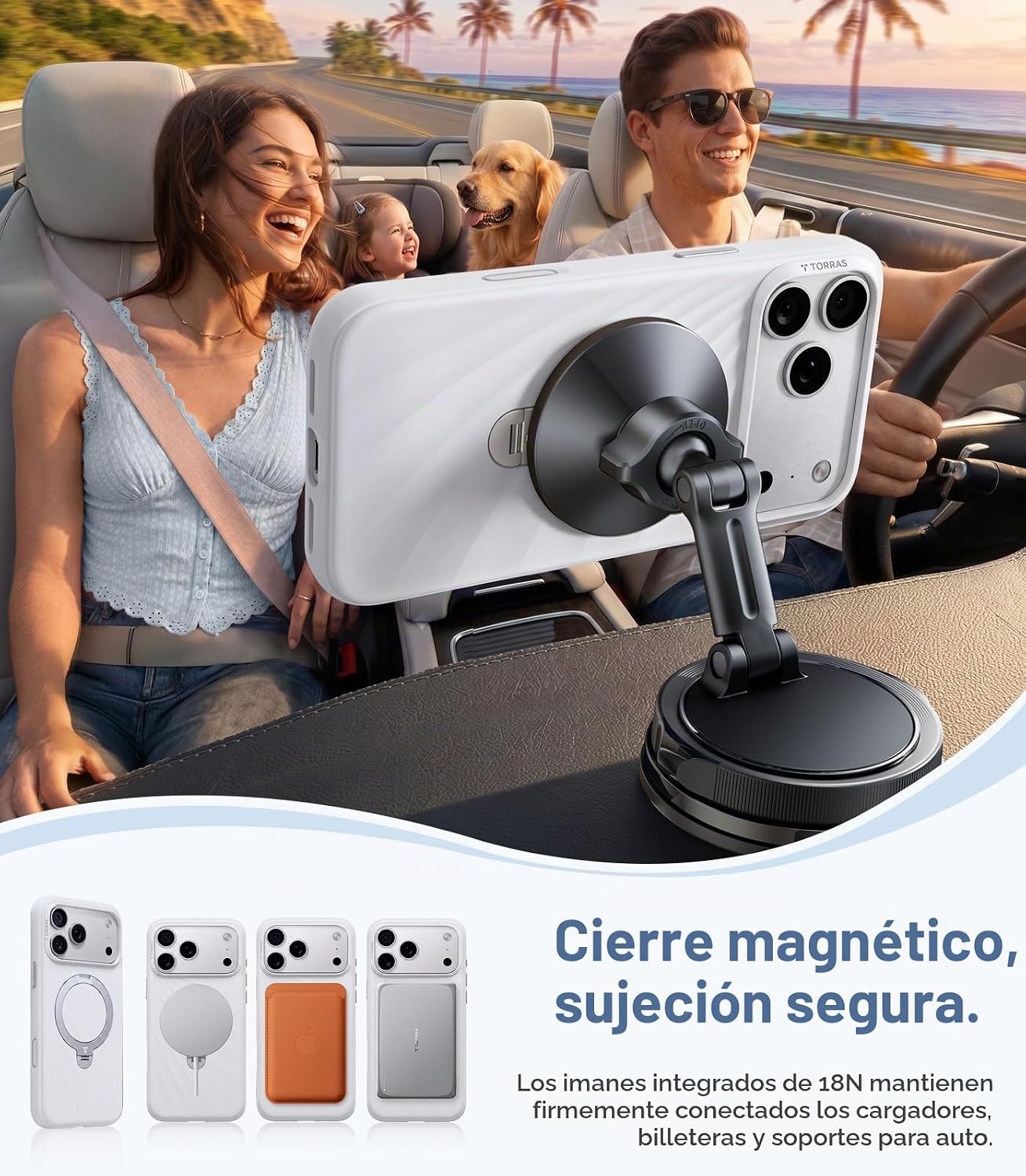 CASE-IPHONE-18-PRO-MAX-TORRAS-Q3-WIND-WHITE5 Case iPhone 18 Pro Max 17 Pro Max - Ostand Q3 Silicone Wind Limited Magsafe Pearl White | Torras